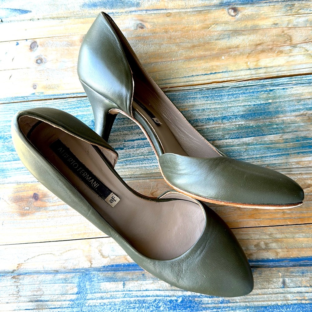 Alberto Fermani green pumps 36